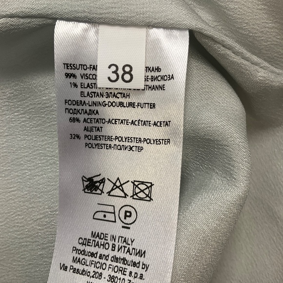 NUDE LIGHT GREY VELVET OVERSIZED SUIT JACKET - Picture 5 of 5